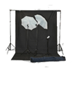 Black White Muslin Backdrop & Background Stand Kits