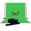 Complete Green Screen Kit with 5x7 Ft Backdrop
